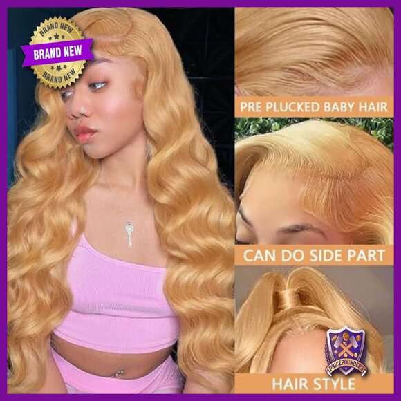 32 Inch Human Hair Wig 13X6 Lace Front Body Wave Glueless Pre Plucked